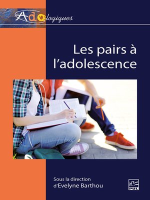 cover image of Les pairs à l'adolescence